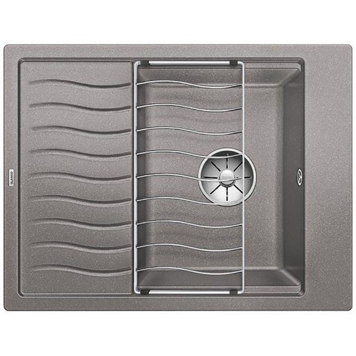 BLANCO Elon 45 S Infino drez, bez excentru Silgranit, aluminium 524826
