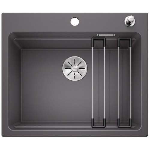BLANCO Etagon 6 InFino drez, s excentrom SILGRANIT, sivá skala 524530