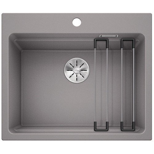 BLANCO Etagon 6 InFino drez, bez excentru Silgranit, aluminium 524541 BLANCO Etagon 6 InFino drez, bez excentru Silgranit, aluminium 524541