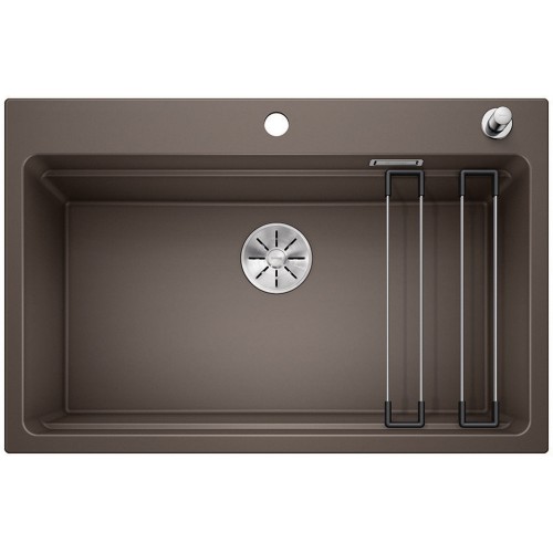 BLANCO Etagon 8 Infino drez Silgranit, s excentrom, kávová 525186