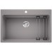 BLANCO Etagon 8 Infino drez Silgranit, bez excentra, aluminium 525189