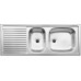 BLANCO Top EZS 11 x 4 drez nerezový, vrátane sifónu, prírodný nerez 500847