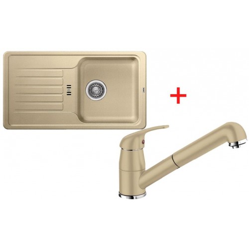 BLANCO SET drez FAVOS mini SILGRANIT + drezová batéria Daras-S jazmín BLANCO SET drez FAVOS mini SILGRANIT + drezová batéria Daras-S jazmín