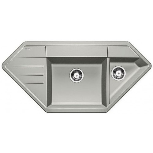 BLANCO LEXA 9 E drez Silgranit, perlovo sivá 520565 BLANCO LEXA 9 E drez Silgranit, perlovo sivá 520565