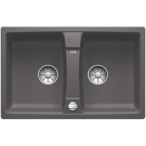 BLANCO Lexa 8 Infino drez, s excentrom SILGRANIT, sivá skala 524951