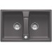 BLANCO Lexa 8 Infino drez, s excentrom SILGRANIT, sivá skala 524951
