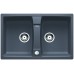 BLANCO Lexa 8 drez s excentrom, vrátane sifónu, sivá skala 518862