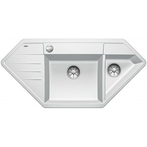 BLANCO Lexa 9 E Infino drez, s excentrom Silgranit, biela 524994 BLANCO Lexa 9 E Infino drez, s excentrom Silgranit, biela 524994
