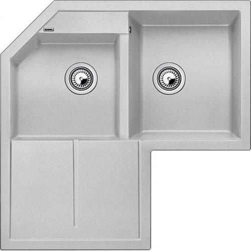 BLANCO Metra 9 E drez Silgranit perlovo sivá 520588 BLANCO Metra 9 E drez Silgranit perlovo sivá 520588