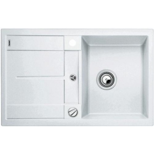 BLANCO METRA 45 S Drez SILGRANIT, s excentrom, biela 513028