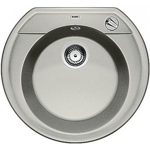 Blanco RONDOVAL drez vrátane sifónu, perlovo sivá 520604