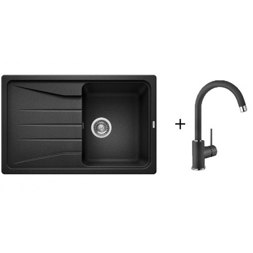 BLANCO Set drez SONA 45 S SILGRANIT + batérie MIDA káva BLANCO Set drez SONA 45 S SILGRANIT + batérie MIDA káva