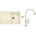 BLANCO Set drez SONA 45 S SILGRANIT + batérie MIDA jasmín
