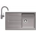 Blanco Set drez ZIA 5 S drez SILGRANIT aluminium + batérie Mida aluminium
