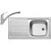 BLANCO set TOP EES drez nerez 860 x 435 mm + BRAVON-S batéria chróm