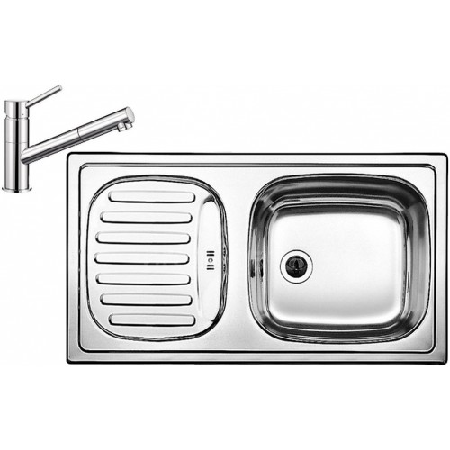 BLANCO set FLEX MINI drez nerez 780 x 435 mm + KANO-S batéria chróm BLANCO set FLEX MINI drez nerez 780 x 435 mm + KANO-S batéria chróm