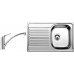 BLANCO set Tipo 45 S Compact 3 1/2 nerez kartáčovaný 780 x 500 mm + BRAVON batéria chróm