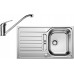BLANCO set LANTOS 45 S nerez kartáčovaný s excentrom 860 x 500 mm + Daras batéria chróm