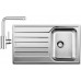 BLANCO set LIVIT 45 S Salto nerez kartáčovaný 860 x 500 mm + MILA batéria chróm