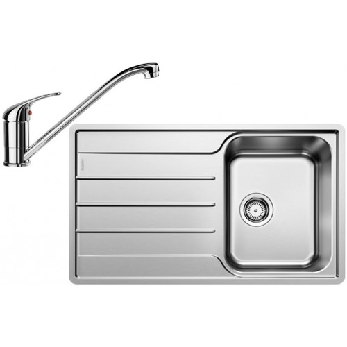 BLANCO set LEMIS XL 6 S-IF nerez kartáčovaný 1000 x 500 mm + Daras batéria chróm BLANCO set LEMIS XL 6 S-IF nerez kartáčovaný 1000 x 500 mm + Daras batéria chróm
