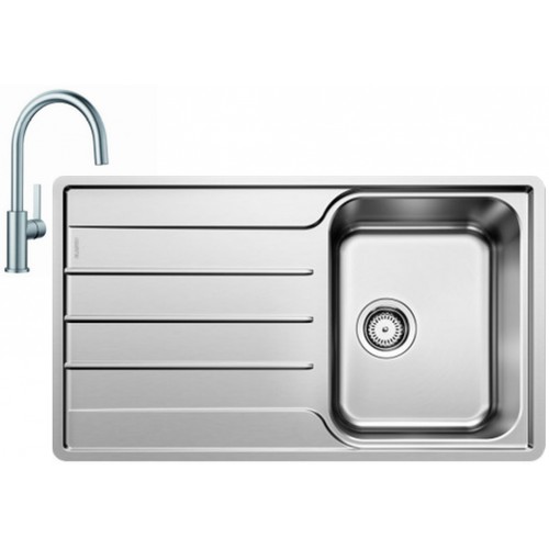 BLANCO set LEMIS XL 6 S-IF nerez kartáčovaný 1000 x 500 mm + CANDOR batéria chróm