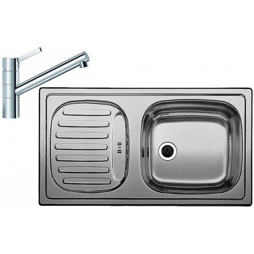 BLANCO set FLEX mini profilovaný nerez 780 x 435 mm 512032 + TIVO batéria chróm 517599