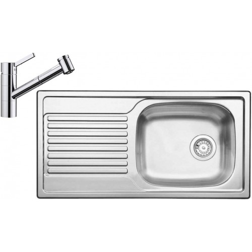 BLANCO set MAGNAT prírodný nerez 860 x 435 mm + TIVO-S batéria chróm BLANCO set MAGNAT prírodný nerez 860 x 435 mm + TIVO-S batéria chróm