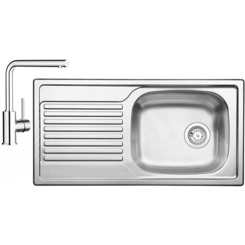 BLANCO set MAGNAT prírodný nerez 860 x 435 mm + MILA batéria chróm BLANCO set MAGNAT prírodný nerez 860 x 435 mm + MILA batéria chróm