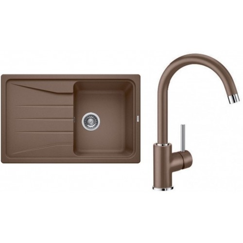 BLANCO Set drez SONA 45 S SILGRANIT + batérie MIDA muškát