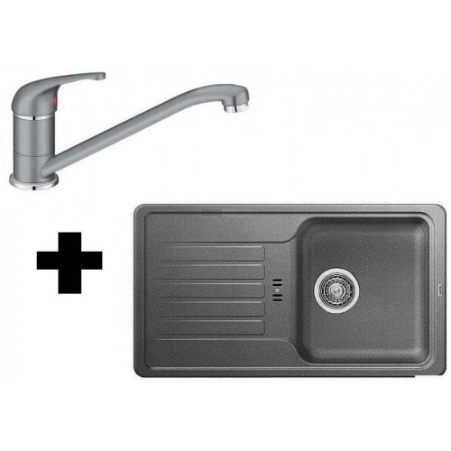 BLANCO SET drez FAVOS mini + drezová batéria Daras hliníková metalíza