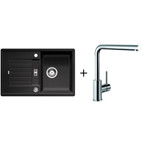BLANCO Set drez Zia 45 S SILGRANIT antracit + batéria Mila chróm 
