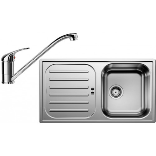 BLANCO set FLEX Pre 45 S nerez prírodné lesk 860 x 480 mm + Daras batéria chróm