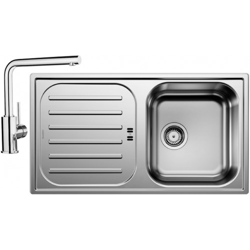 BLANCO set FLEX Pre 45 S nerez prírodný lesk 860 x 480 mm + MILA batéria chróm