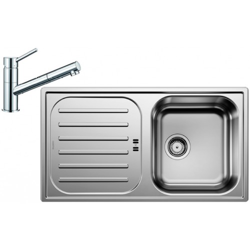 BLANCO set FLEX Pre 45 S nerez prírodný lesk 860 x 480 mm + KANO-S batéria chróm BLANCO set FLEX Pre 45 S nerez prírodný lesk 860 x 480 mm + KANO-S batéria chróm