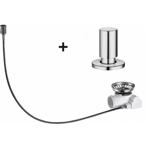 BLANCO tiahlo okrúhly nerez, hodvábne lesklý s bowdenovým lankom 517545