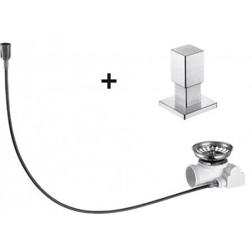 BLANCO Quadris tiahlo nerez, hodvábne lesklý s bowdenovým lankom 517551