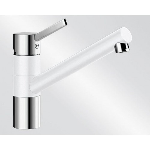 BLANCO Tivo ND drezová batéria SILGRANIT-look, beztlaková, biela / chróm 518418