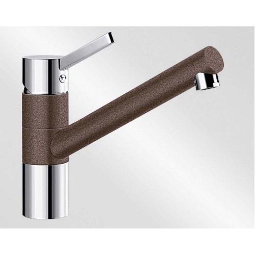 BLANCO Tivo ND drezová batéria SILGRANIT-look, beztlaková, káva / chróm 518422