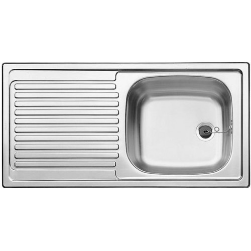 BLANCO Top EES 8 x 4 drez nerezový, vrátane sifónu, hladký 511665