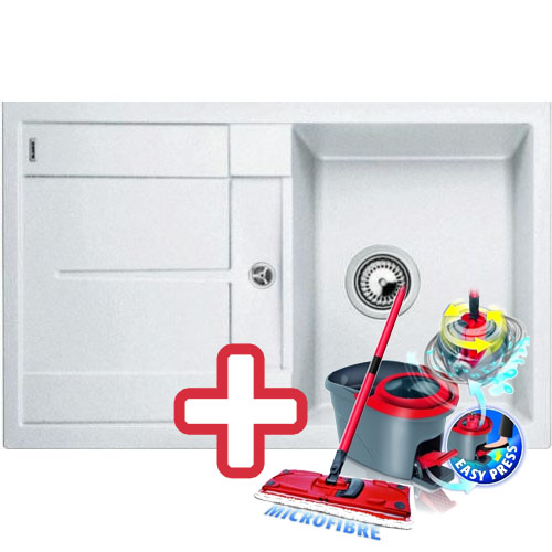 BLANCO Metra 45 S drez Silgranit biela 513187 + ZADARMO VILEDA MOP Easy wring