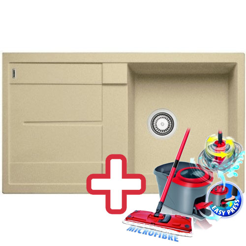 BLANCO Metra 5 S drez Silgranit šampáň 513936 + ZADARMO VILEDA MOP Easy wring BLANCO Metra 5 S drez Silgranit šampáň 513936 + ZADARMO VILEDA MOP Easy wring