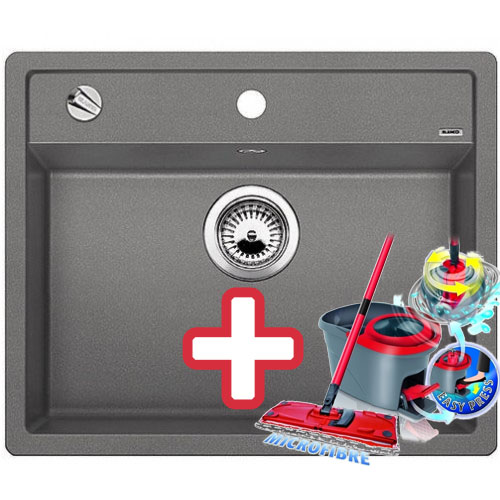 BLANCO DALAGO 6 Silgranit hliníková metalíza 514198 + ZADARMO VILEDA MOP Easy wring