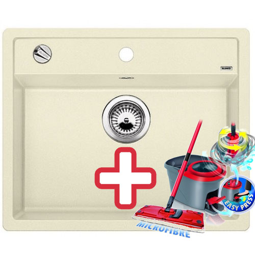 BLANCO Dalago 6 drez Silgranit, jasmín 514592 + ZADARMO VILEDA MOP Easy wring BLANCO Dalago 6 drez Silgranit, jasmín 514592 + ZADARMO VILEDA MOP Easy wring