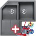 BLANCO Metra 9 E drez Silgranit hliníková metalíza 515567 + ZADARMO VILEDA MOP Easy wring