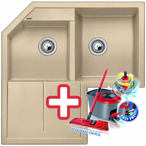 BLANCO Metra 9 E drez Silgranit šampáň 515570 + ZADARMO VILEDA MOP Easy wring