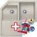 BLANCO Metra 9 E drez Silgranit piesok 515571 + ZADARMO VILEDA MOP Easy wring