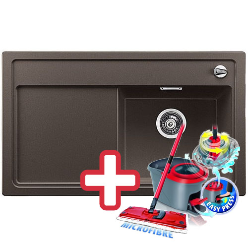 BLANCO Zenar 45 S drez Silgranit kávu, pravý 516667+ ZADARMO VILEDA MOP Easy wring