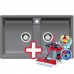 BLANCO Zia 9 drez Silgranit hliníková metalíza 516677+ ZADARMO VILEDA MOP Easy wring