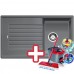 BLANCO Zia 45 SL drez Silgranit hliníková metalíza 516739 + ZADARMO VILEDA MOP Easy wring