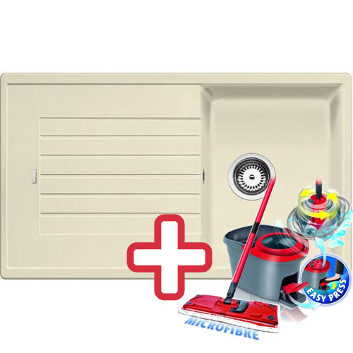BLANCO Zia 45 SL drez Silgranit jasmín 516741 + ZADARMO VILEDA MOP Easy wring